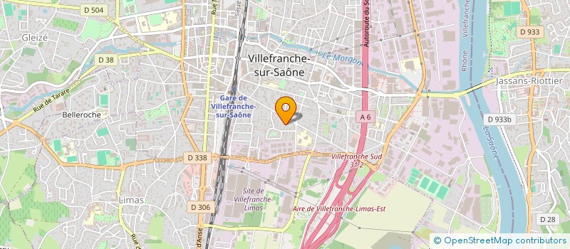 localisation de l'entreprise BEAUJOLAIS AMBULANCE  VILLEFRANCHE-SUR-SAONE