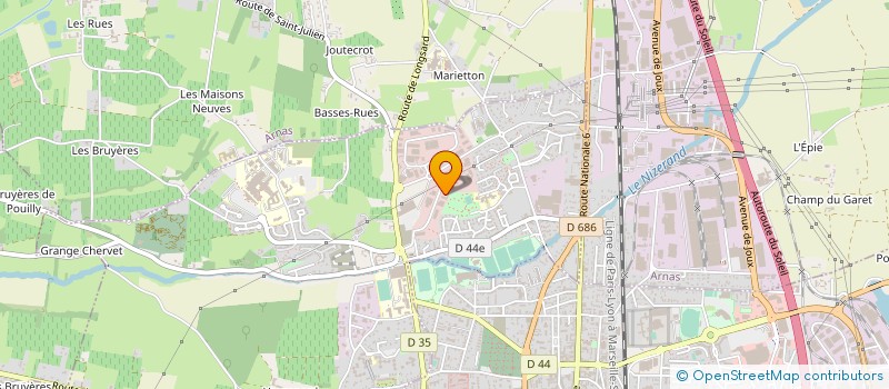 localisation de l'entreprise BEAUJOLAIS PROPRETE à GLEIZE