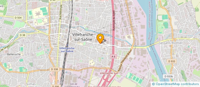 localisation de l'entreprise BEAUJOLAIS SAONE AMENAGEMENT à VILLEFRANCHE-SUR-SAONE