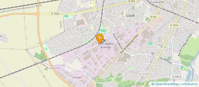 localisation de l'entreprise BEAULIEU à LUCE