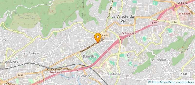 localisation de l'entreprise BEAULIEU à TOULON