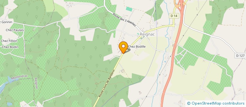 localisation de l'entreprise BEAULIEU à REIGNAC