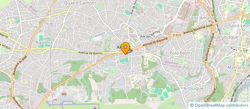 localisation de l'entreprise BEAULIEU à ANGLET