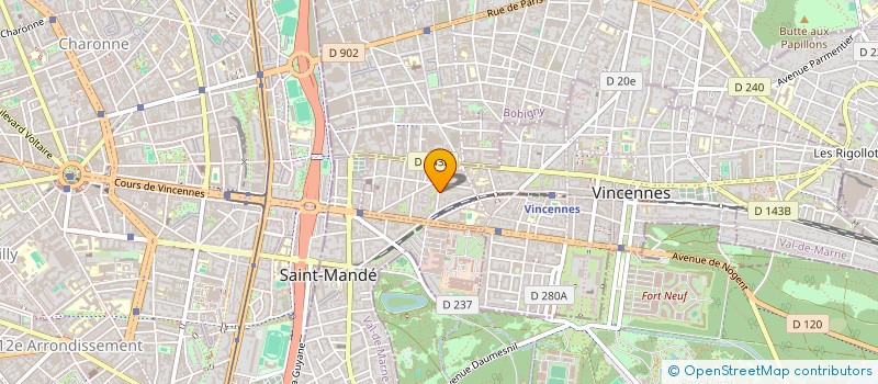 localisation de l'entreprise BEAULIEU à VINCENNES