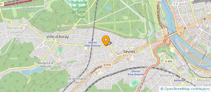 localisation de l'entreprise BEAULIEU à SEVRES