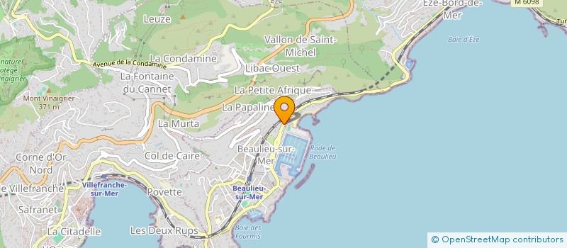localisation de l'entreprise BEAULIEU A LA MONTAGNE SOCIETE CIVILE à BEAULIEU-SUR-MER
