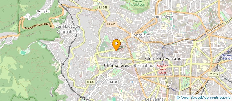 localisation de l'entreprise BEAULIEU HABITAT  CHAMALIERES