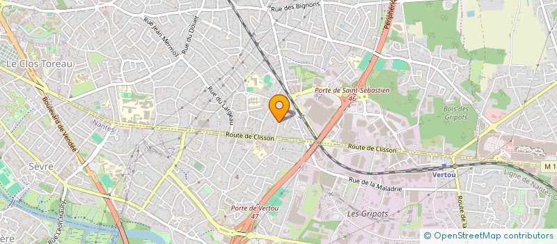 localisation de l'entreprise BEAULIEU HOLDING  SAINT-SEBASTIEN-SUR-LOIRE