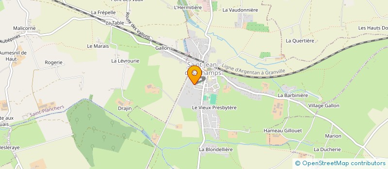 localisation de l'entreprise BEAULIEU IMMOBILIER  SAINT-JEAN-DES-CHAMPS