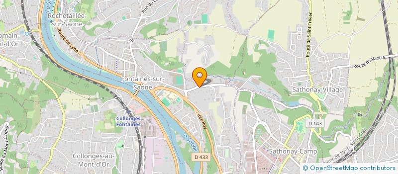 localisation de l'entreprise BEAULIEU INVEST à FONTAINES-SUR-SAONE