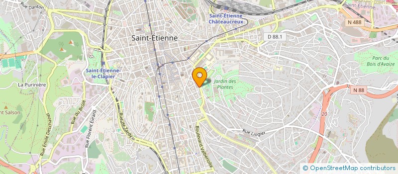 localisation de l'entreprise BEAULIEU L ESPLANADE  SAINT-ETIENNE