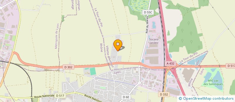 localisation de l'entreprise BEAULIEU MACONNERIE  VILLETTE-D'ANTHON