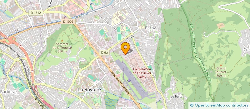 localisation de l'entreprise BEAULIEU TOITURE à CHALLES-LES-EAUX