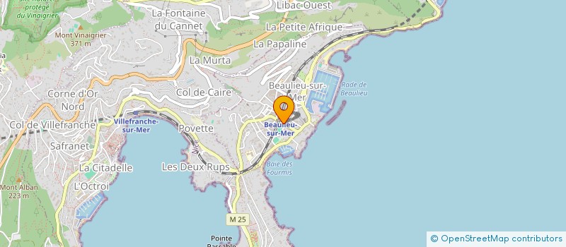 localisation de l'entreprise BEAULIEU VOYAGES SEEMORE  BEAULIEU-SUR-MER