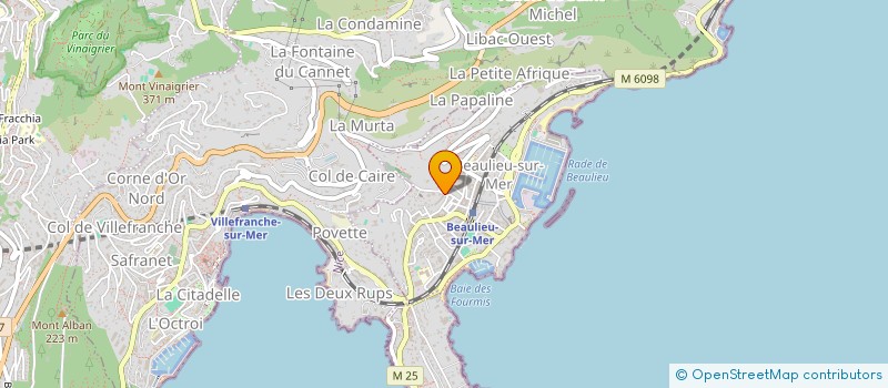 localisation de l'entreprise BEAULIEUX BOX  BEAULIEU-SUR-MER