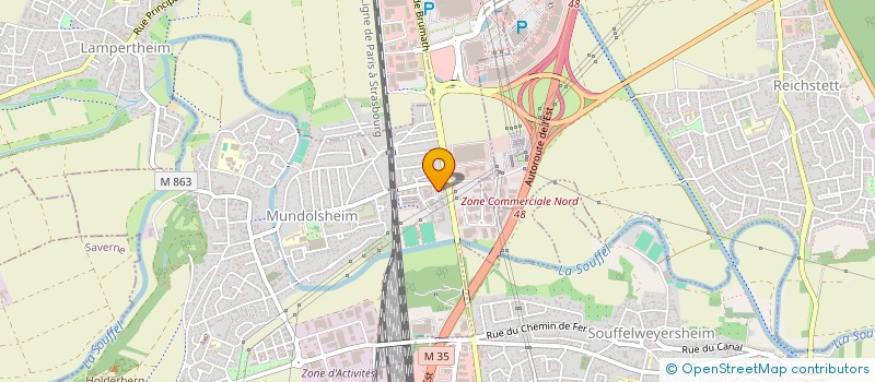 localisation de l'entreprise BEAULIN  MUNDOLSHEIM