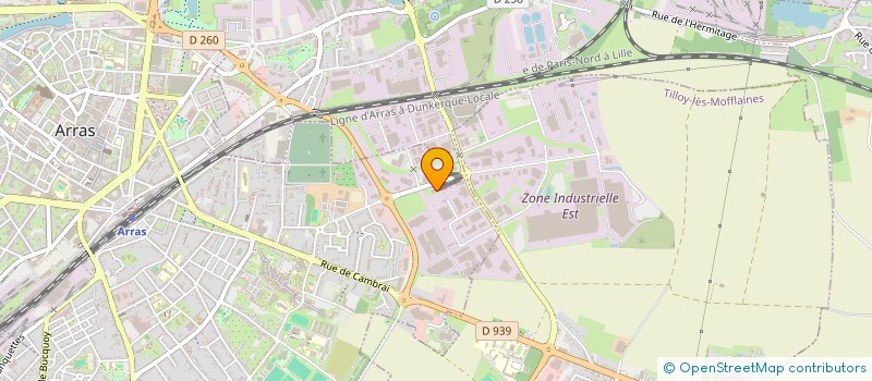 localisation de l'entreprise BEAULOGIS à ARRAS