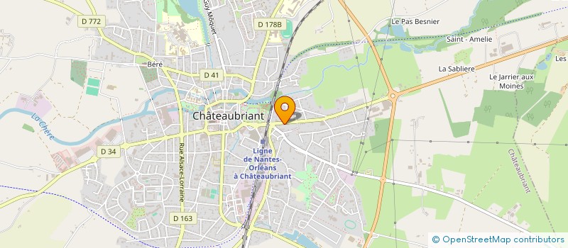 localisation de l'entreprise BEAUMARIE  CHATEAUBRIANT