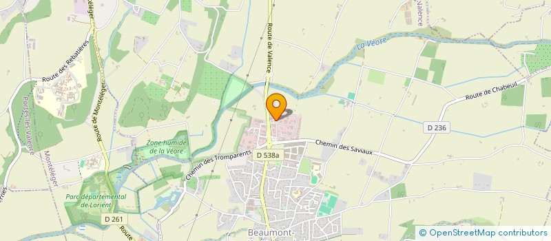 localisation de l'entreprise BEAUMAVENTURE à BEAUMONT-LES-VALENCE