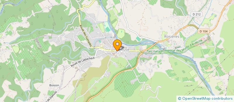 localisation de l'entreprise BEAUME DROBIE PECHE PROTECTION MIL AQUAT  JOYEUSE