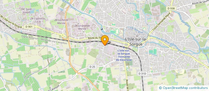 localisation de l'entreprise BEAUME & HOUSE  L'ISLE-SUR-LA-SORGUE