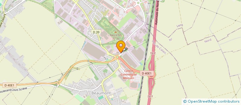 localisation de l'entreprise BEAUMONDIS  HENIN-BEAUMONT