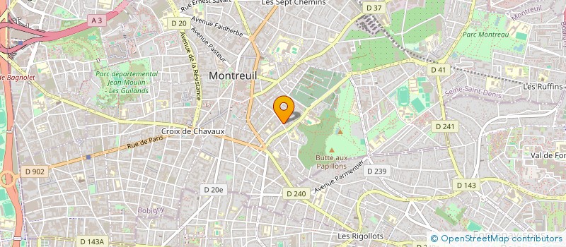 localisation de l'entreprise BEAUMONT à MONTREUIL