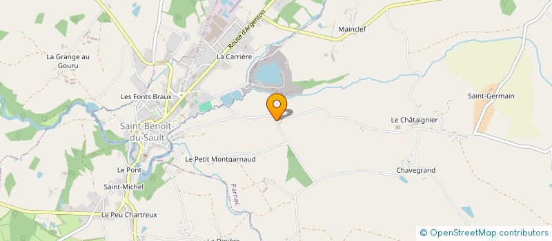 localisation de l'entreprise BEAUMONT à PARNAC