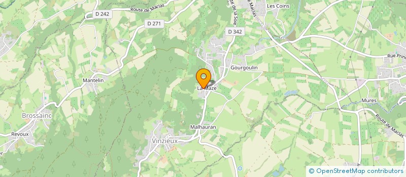 localisation de l'entreprise BEAUMONT à VINZIEUX