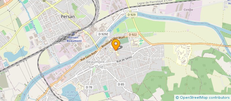 localisation de l'entreprise BEAUMONT ASSOCIATIVE POUR L UNITE MERE ENFANT  BEAUMONT-SUR-OISE