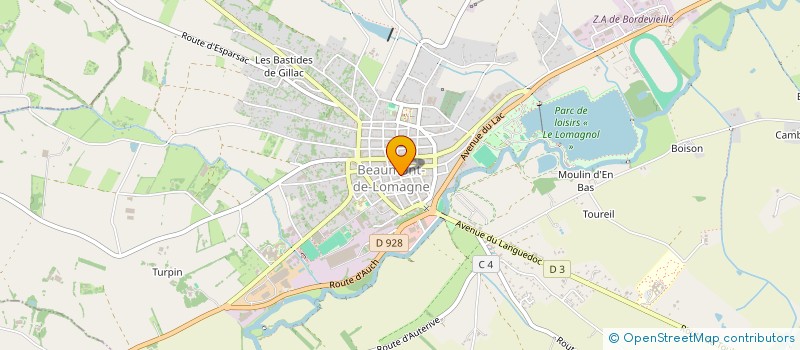 localisation de l'entreprise BEAUMONT BETAIL  BEAUMONT-DE-LOMAGNE