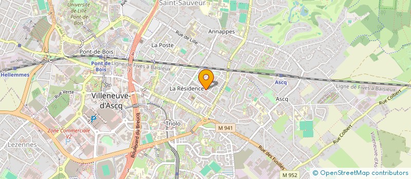 localisation de l'entreprise BEAUMONT FINANCIERE ASSOCIEES à VILLENEUVE D ASCQ