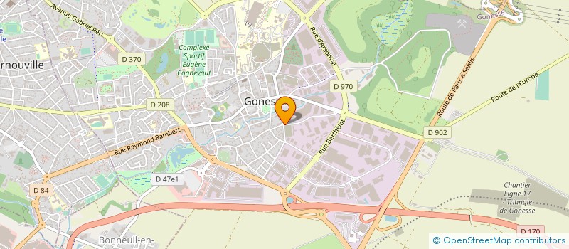 localisation de l'entreprise BEAUMONT INSTALL DEPANNAGE PLOMBERIE à GONESSE