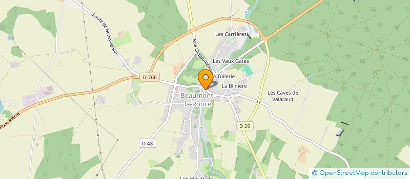 localisation de l'entreprise BEAUMONT JEU  BEAUMONT-LOUESTAULT