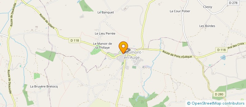 localisation de l'entreprise BEAUMONT STORE  BEAUMONT-EN-AUGE