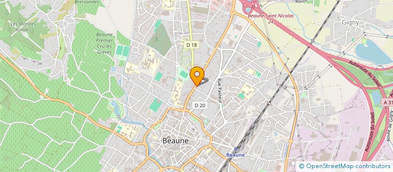 localisation de l'entreprise BEAUN'O'TERRE à BEAUNE