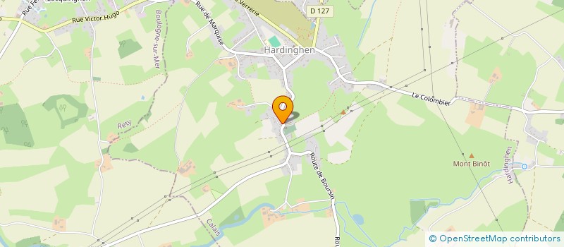 localisation de l'entreprise BEAUNAC  HARDINGHEN