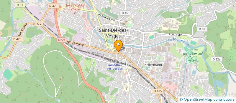 localisation de l'entreprise BEAUNAPPART à SAINT-DIE-DES-VOSGES