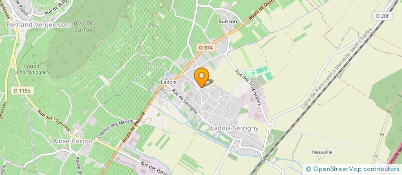 localisation de l'entreprise BEAUNE GRAVURE à LADOIX-SERRIGNY