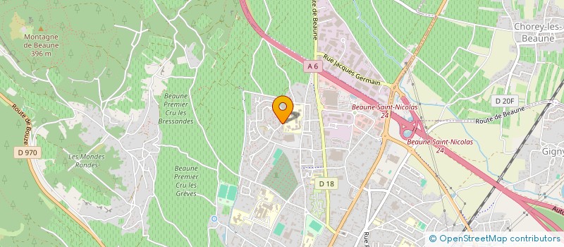 localisation de l'entreprise BEAUNE HANDBALL à BEAUNE