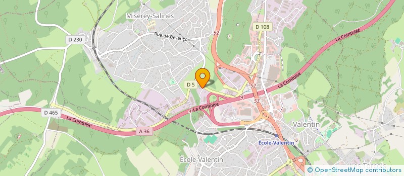 localisation de l'entreprise BEAUNE LABORATOIRE  MISEREY-SALINES