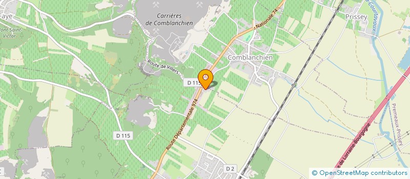 localisation de l'entreprise BEAUNE-NUITS  PREMEAUX-PRISSEY