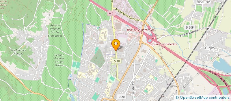 localisation de l'entreprise BEAUNE PARE BRISE à BEAUNE