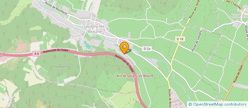 localisation de l'entreprise BEAUNE TRAVAUX  SAVIGNY-LES-BEAUNE