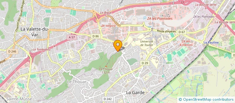 localisation de l'entreprise BEAUNERO à LA VALETTE-DU-VAR