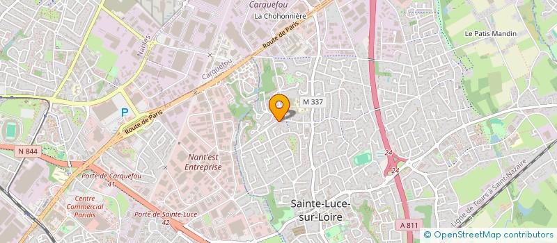 localisation de l'entreprise BEAUNET  SAINTE-LUCE-SUR-LOIRE