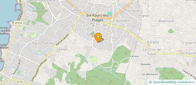 localisation de l'entreprise BEAUPARC à SIX-FOURS-LES-PLAGES
