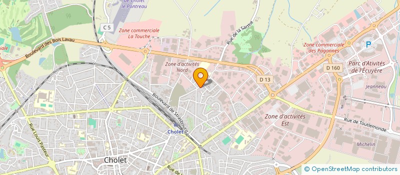 localisation de l'entreprise BEAUPERIN MICKAEL à CHOLET
