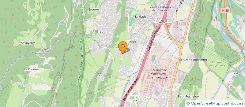 localisation de l'entreprise BEAUPRE 38  VARCES-ALLIERES-ET-RISSET