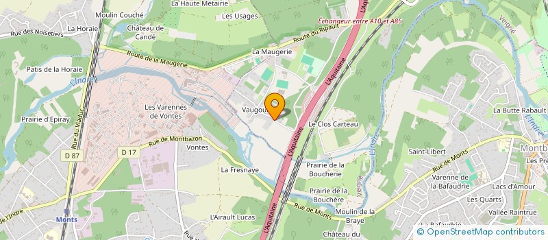 localisation de l'entreprise BEAUPRE à VEIGNE